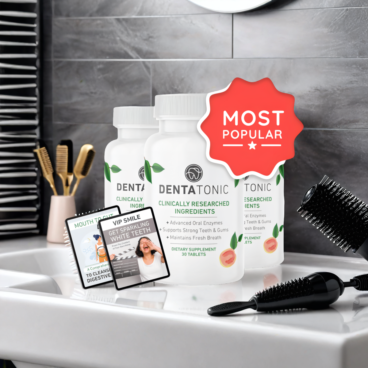 DentaTonic - 3 Bottles + 2  Ebooks