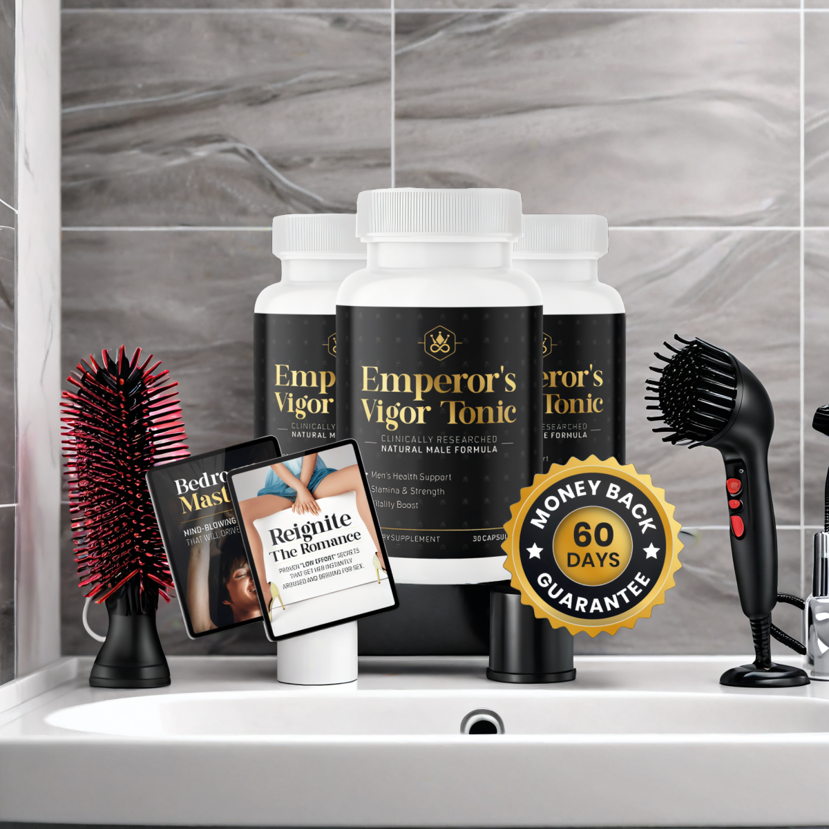 Emperor's Vigor Tonic - 3 Bottles + 2  Ebooks