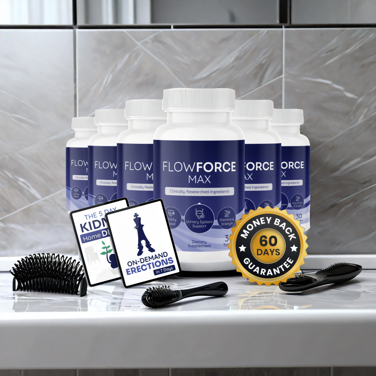 FlowForce Max - 6 Bottles + 2  Ebooks