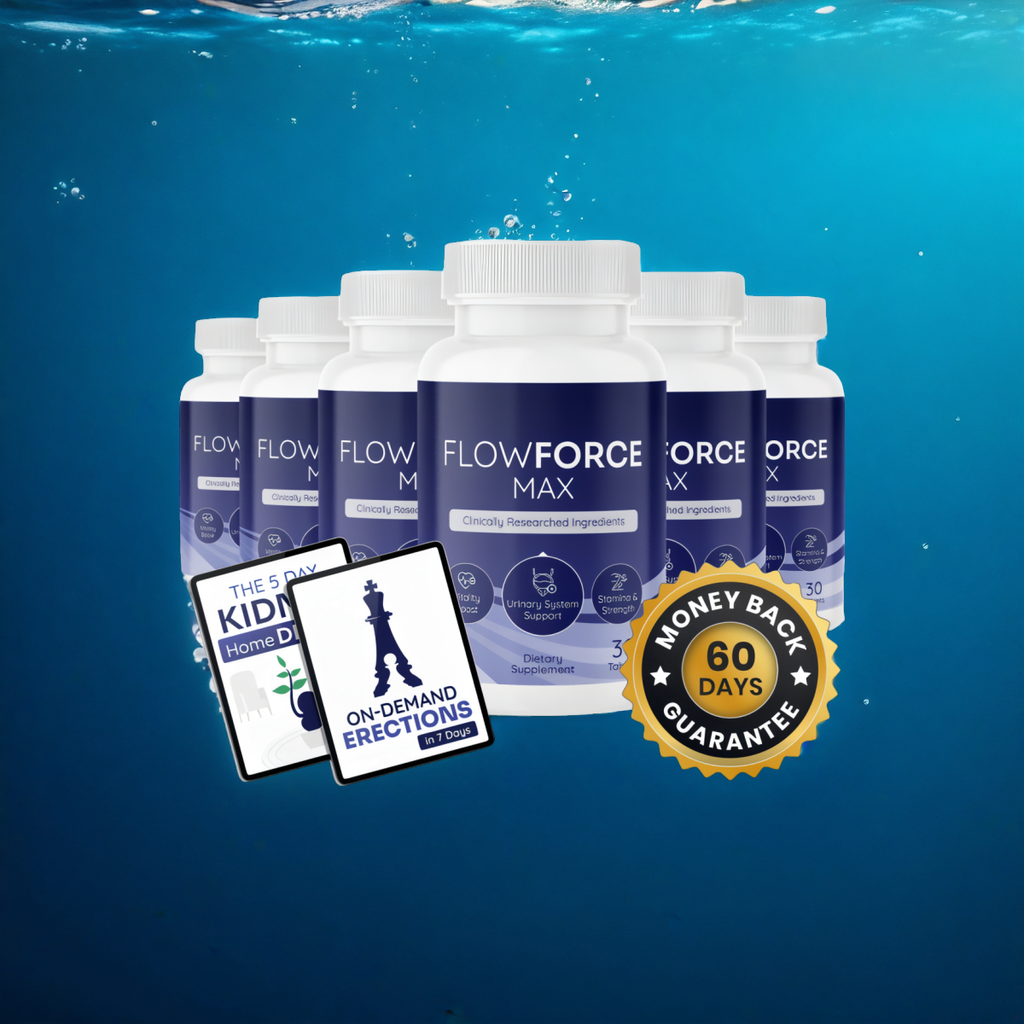 FlowForce Max - 6 Bottles + 2  Ebooks