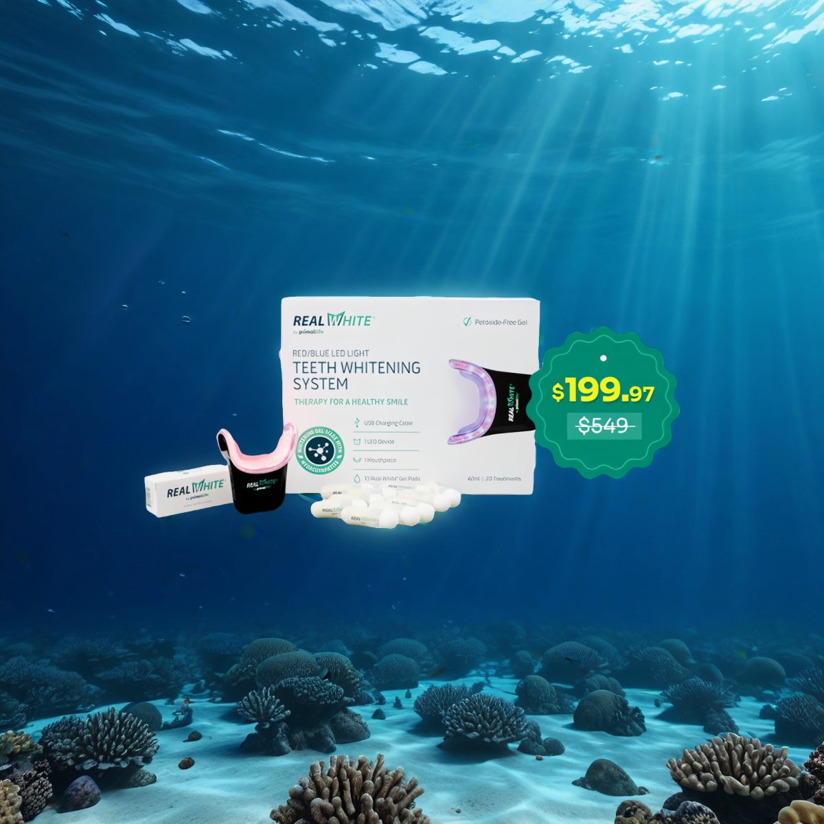 LED teeth whitening system