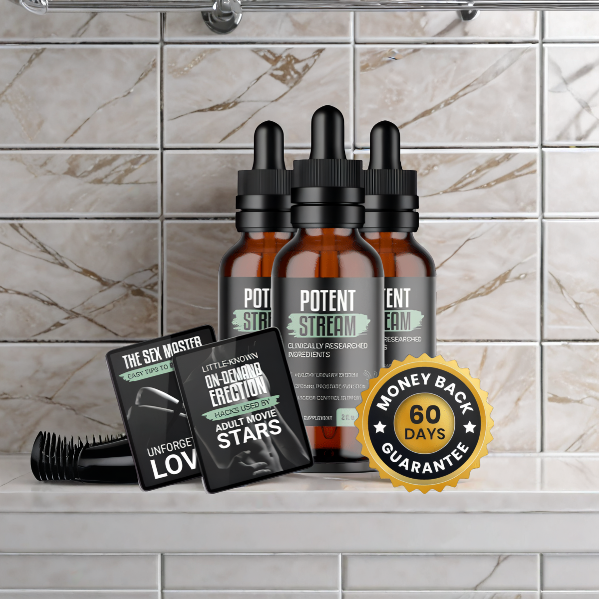 PotentStream - 3 Bottles + 2  Ebooks