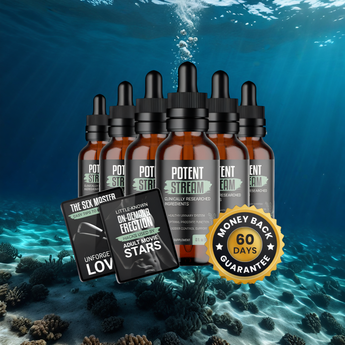 PotentStream - 6 Bottles + 2  Ebooks